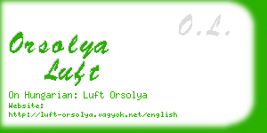 orsolya luft business card